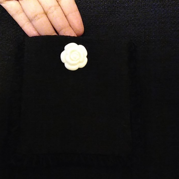 Karl Lagerfeld beautiful tweed black dress - Picture 7 of 15